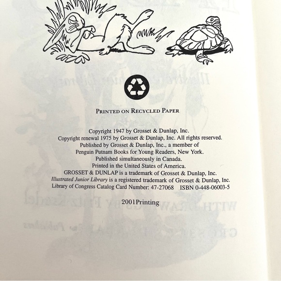 Aesop's Fables Illustrated Junior Library Fritz Kredel Vintage Copyright 1947 - Picture 6 of 8